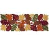 Simplebrand Harvest Fall Table Runner 36 Inches Long for Thanksgiving, Cutwork with Applique Embroidered Maple Leaves Dresser Scarf Table Topper for