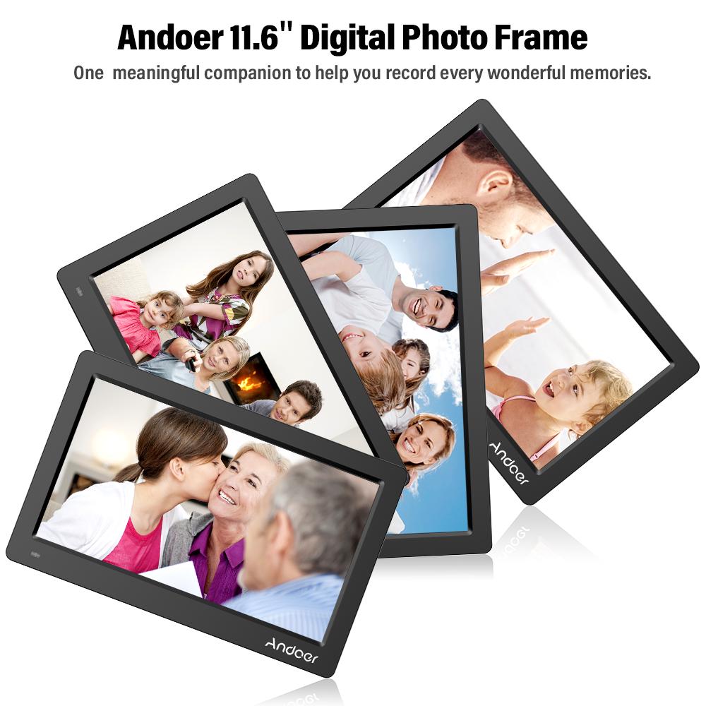 Andoer 11.6 Inch Digital Photo Picture Frame FHD 1920*1080  IPS Screen Support