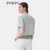 Ports Женская куртка в короткую клетку весна/лето 2025 ST8J003TFD053