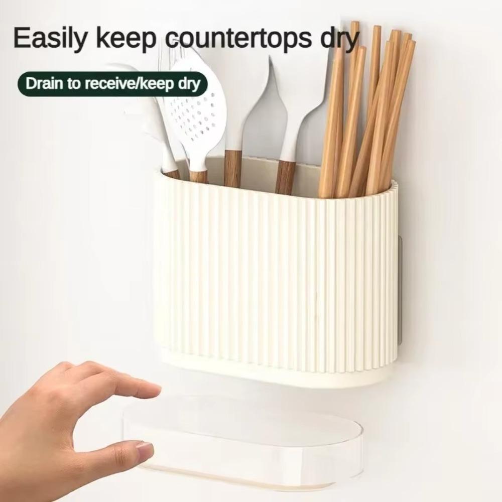 Household Kitchen Spoon Storage Box Drain Rack Tableware Chopstick Cage Fashion Chopstick Holder