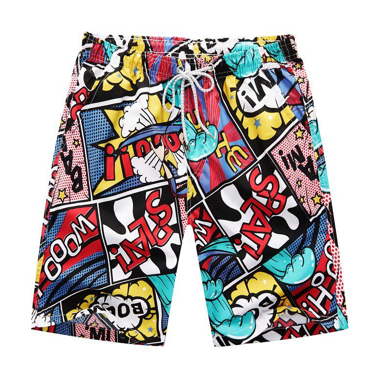 Men's Quick-Dry Beach Shorts: Summer Seaside Swim & Sports, Loose Five-Point Pants for Couples