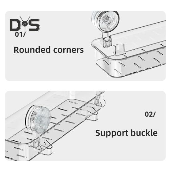 Настенная присоска для хранения вещей, прочная, несущая, простая в установке, полка для хранения мыла и косметики в ванной