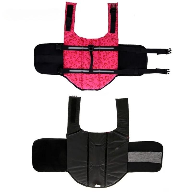 Summer Dog Life Jacket Reflective Adjustable Large Dogs Swimwear Safety Vest Surfing Sailboat Enhanced Buoyancy Pet Lifejackets