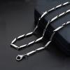 Width 3mm Stainless Steel Rolo Chain High Quality Silver Color Bamboo Chain Necklace Men Jewelry 20" 22" 24"