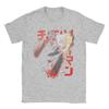 Men's T-Shirt Chainsaw Man Denji Novelty Cotton Tees Short Sleeve Manga Anime Chainsawman T Shirts Round Collar Tops Plus Size