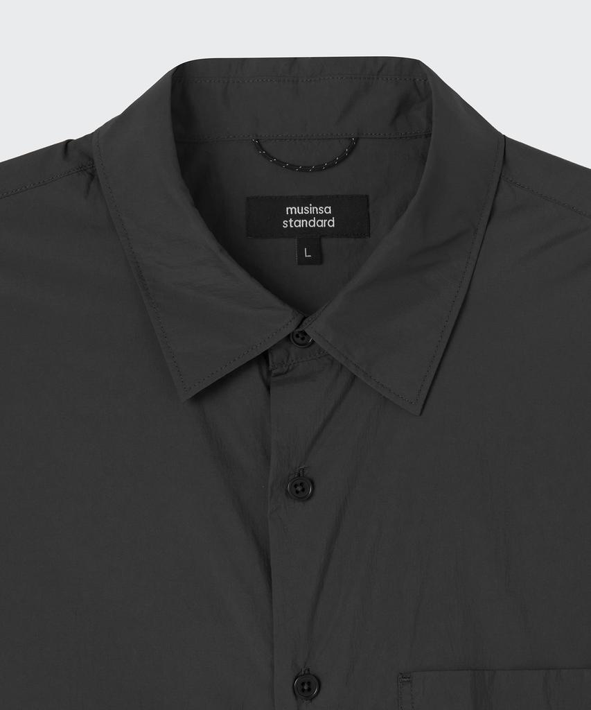 MUSINSA STANDARD [City Leisure] Airweight Short Sleeve Shirt [Black]