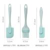 3PCS Cream Scraper DIY Cake Butter Spatula Mixer Oil Brush Kitchen Acceesories Silicone Spatula Non-Stick Kitchen Baking Tools
