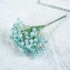 Artificial Orange Gypsophila Bouquet - Elegant Dried Flower Arrangement for Home, Wedding, Display, or Decor
