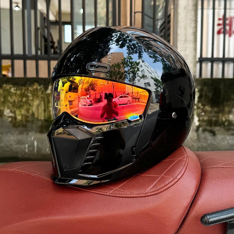 Новый Scorpion Retro Motorcycle Cascos Moto Locomotive Personality Многоцелевой комбинированный шлем Half ML XL XXL XXXL