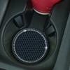 7CM Car Cup Holder Coaster Round Flower Checked Honeycomb Bling Rhinestone Anti-Slip Heat Resistant PVC Water Bottle Pad Mat