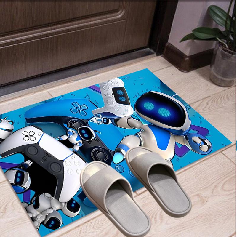 Cosmic Bot Crew Pattern Rug, Indoor/Outdoor Mat, for Picnic, Gameroom, Bedroom, Office, Living Room, Home Decor Carpet, Birthday Gift