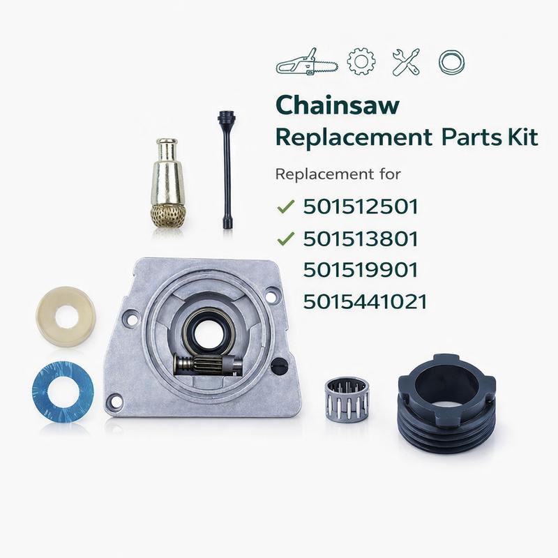 Для Husqvarna 61/66/266/268/272XP Jonsered 625/630/670 Chaaw Комплект масляного насоса сцепления Игольчатый подшипник Фильтр турбины OEM 501512501