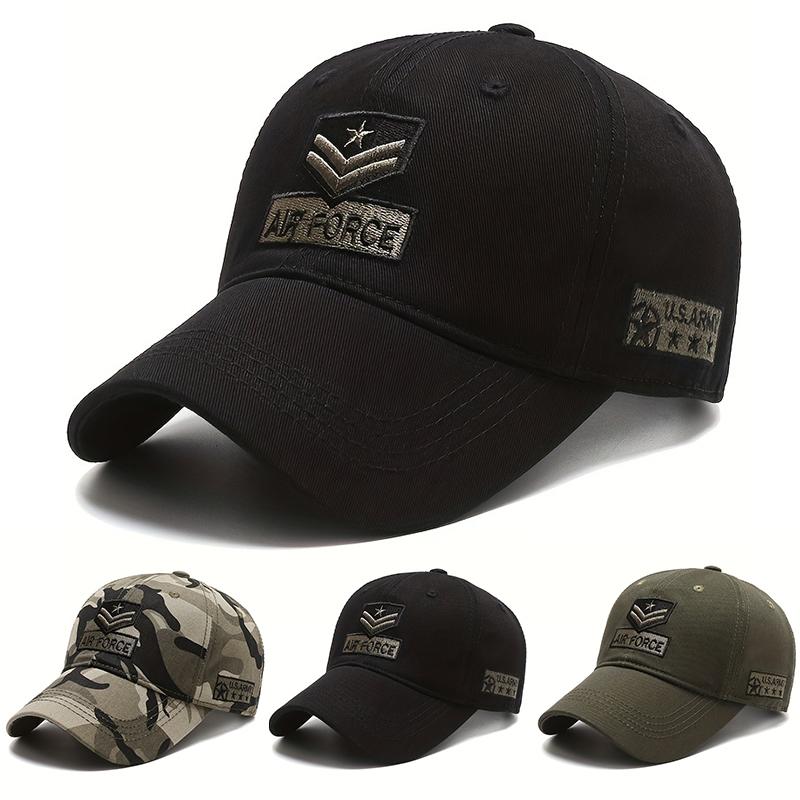 Unisex AIR FORCE Arrow Embroidery Baseball Caps Adjustable Casual Hats Spring and Autumn Outdoor Sunscreen Hat