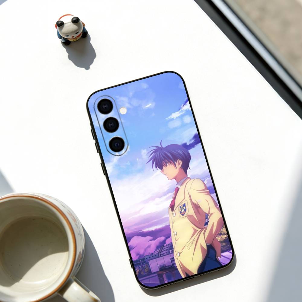 Чехол для телефона CLANNAD для Samsung Galaxy A73, A72, A71, A70, A53, A52, A51, Другие Мягкий черный чехол