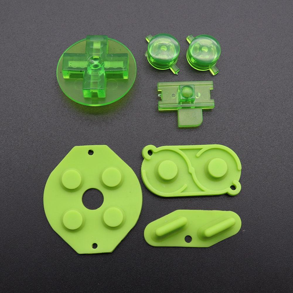 Многоцветные кнопки для Gameboy Classic GB Кнопки для GBO DMG DIY для Gameboy Кнопки AB и резиновые токопроводящие кнопки D-pad
