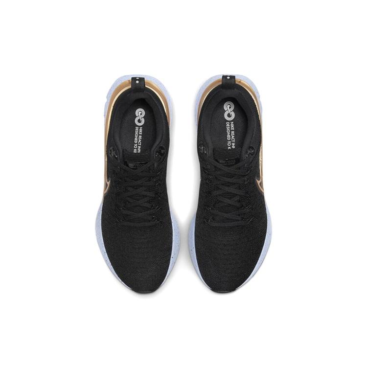 (WMNS) Женские кроссовки Nike React Infinity Run Flyknit 2 'Black Metallic Gold' CT2423-009