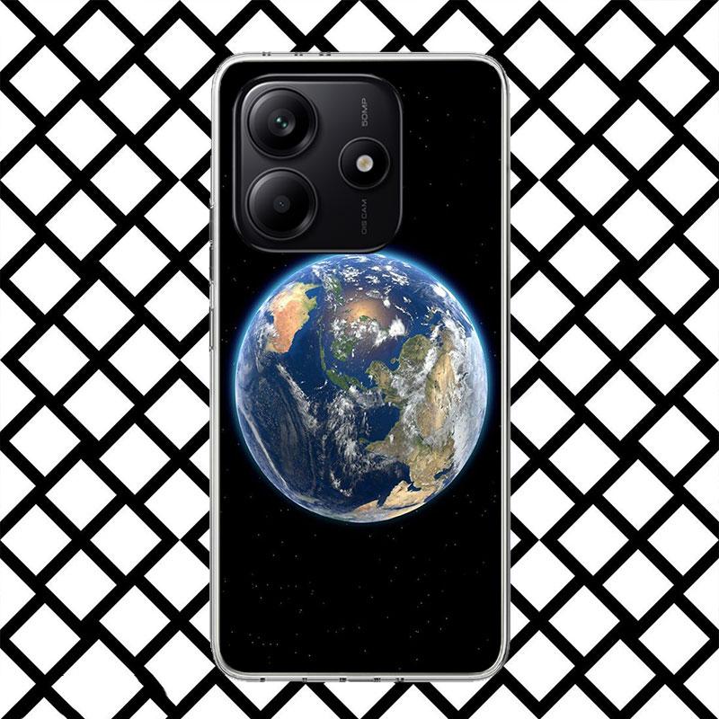 Чехол для телефона "Звезды Земли Космос" для Xiaomi Redmi Note 15 14 14S 13 12 12S 11 Pro Plus 11E 11T 11S 10S 5G Мягкий чехол Fundas Redmi No