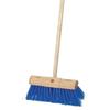 Assembled 13'' Blue Polypropylene Yard Scavenger Broom