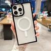 Магнитный чехол для телефона с беспроводной зарядкой Iphone 14 13 12 11 Pro Max 14pro 14 Plus 11 противоударный акриловый прозрачный бампер силиконовый чехол