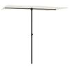 Rectangular Garden Umbrella with Aluminum Pole 2 X 1.5 M Sand White
