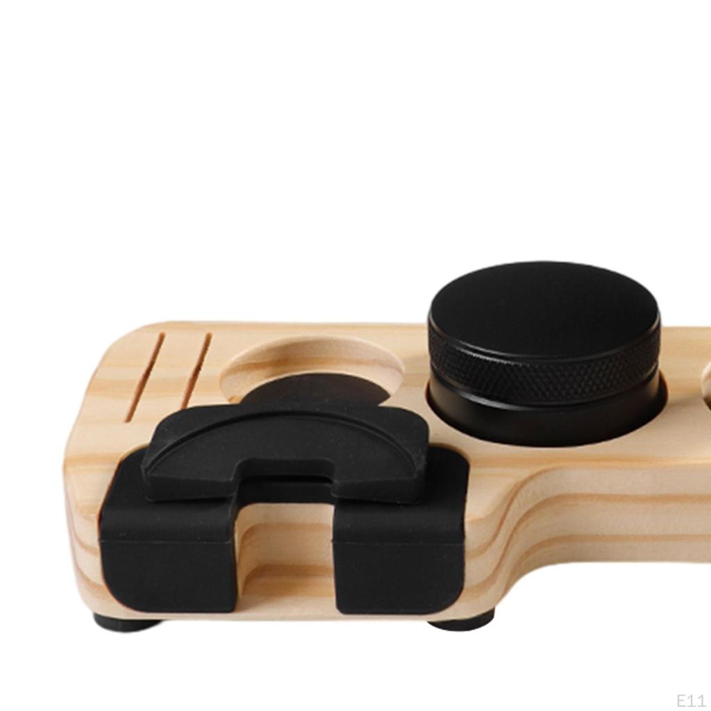 Набор для темпинга эспрессо "Выбор бариста" - Премиальная деревянная подставка и эргономичная ручка