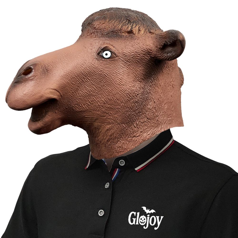 Cute Camel Funny Animal Headgear Masquerade Live Broadcast Mask Halloween Festival Party Performance Props
