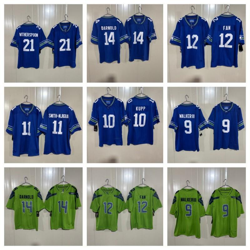2026 Seattle Seahawks Embroidered Football Jersey 11 12 21 9 10