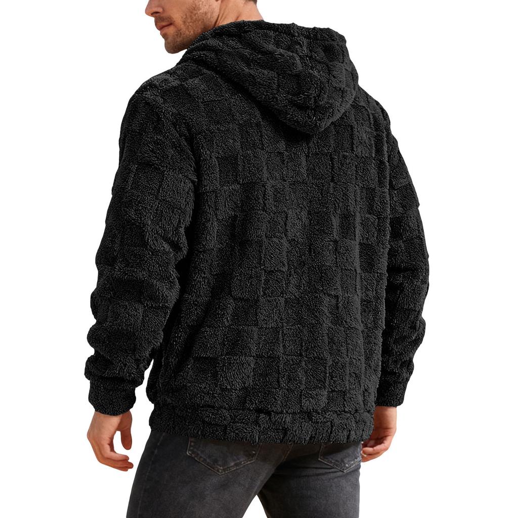 Мужская Повседневная Спортивная Свободная Толстовка с Капюшоном и Вышивкой