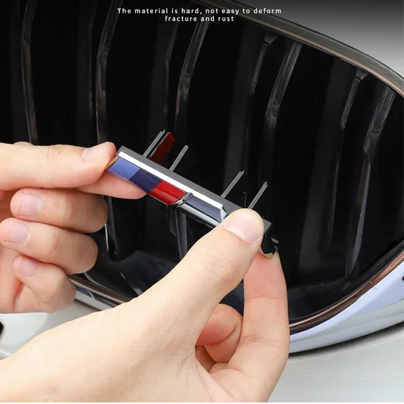 3D Car Front Grille Badge Emblem Sticker For BMW M Logo X1 X2 X3 X4 X5 X6 F48 G01 E84 E83 F39 F10 F30 G11 G07 G86 G80 G60 E60 wdpf67