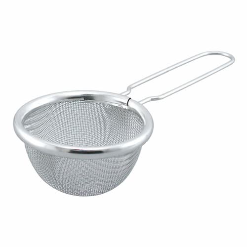 Shimomura Kihan Flour Sifter (Made in Japan) - Scoop directly from the bag. Dishwasher safe, fine mesh, one-handed operation. Compact, mini size (6.5
