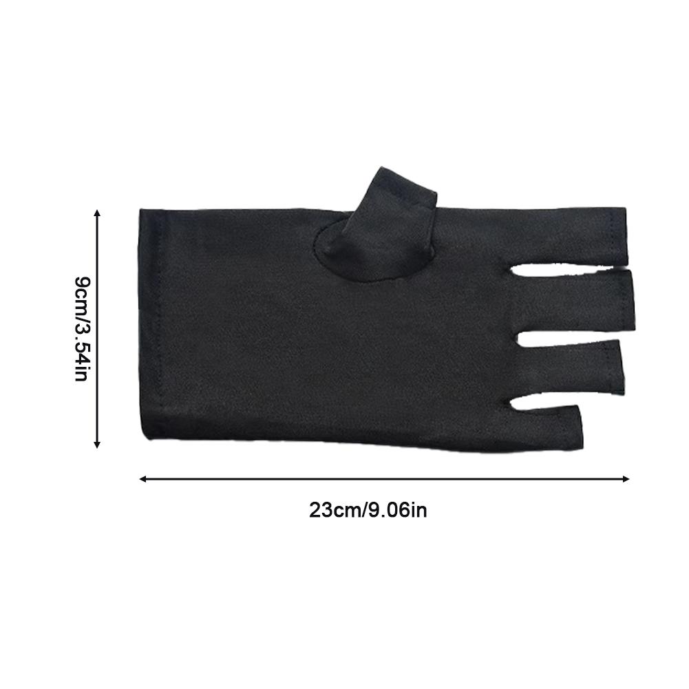 Перчатки с половиной пальцев для защиты от солнца, женские летние перчатки для вождения, защита от ультрафиолета, хлопковые, тонкие, противоскользящие, герметичные, перчатки для велоспорта, с половиной пальцев, с ногтями