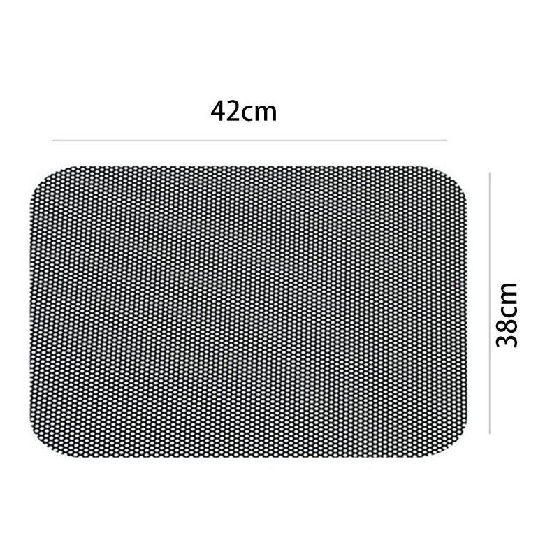 2 шт. 42x38 см DIY наклейки для автомобиля солнцезащитные козырьки защита от солнца оконная крышка черный солнцезащитный козырек из ПВХ боковое окно щиток с небольшими отверстиями