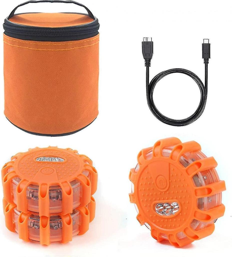 Светодиодная автомобильная предупреждающая световая сигнализация с сильным магнитным креплением и режимом постоянного света