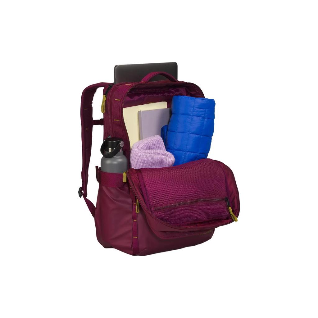 THE NORTH FACE 17L Backpack Double Shoulder Outdoor Bag Recycled Fabric Boysenberry Pairs Sulfur Moss Unisex (Unisex) Outdoor Bags
