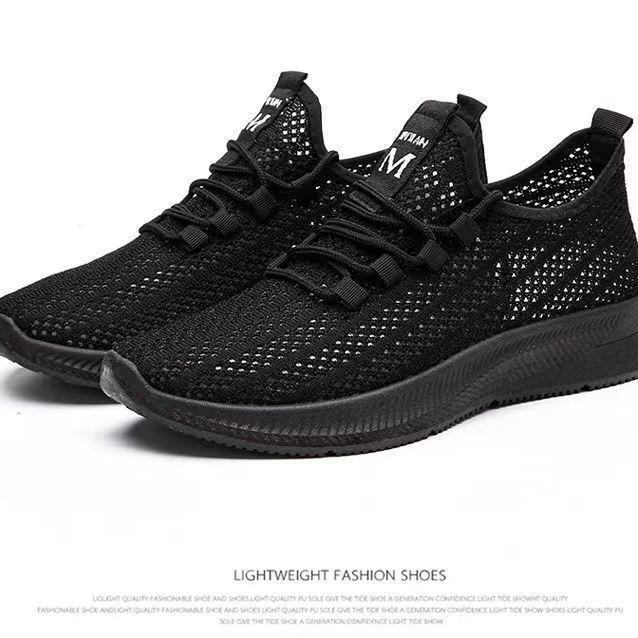 Мужская обувь летняя дышащая тонкая полая спортивная беговая сетчатая обувь мужская легкая сетчатая обувь