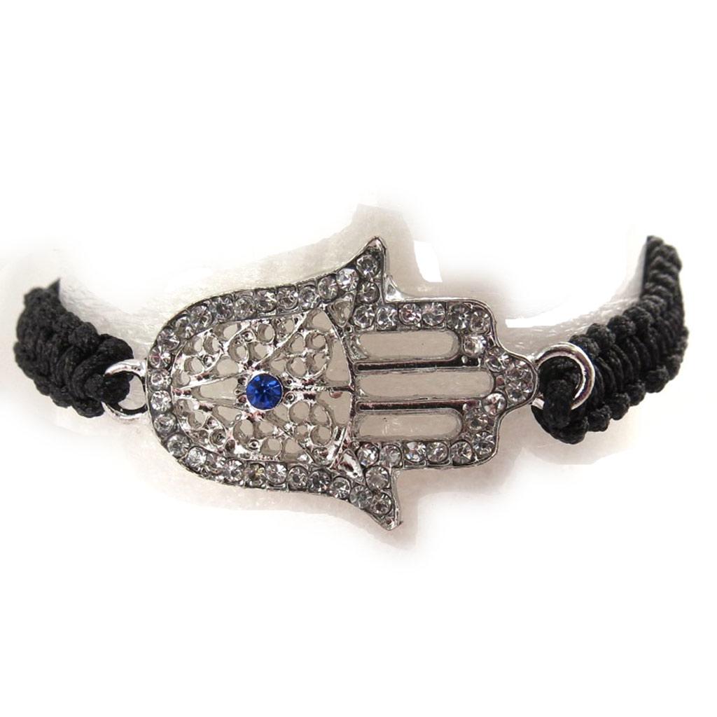 Les Trésors De Lily [J9490] - Дизайнерский браслет Shambhala 'Fatma' черно-белый