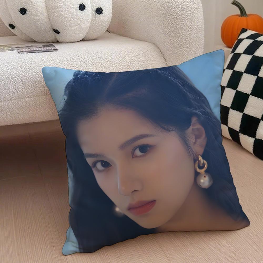 New Fashion Chinese star ZZhang Jingyi Cushion Cover Throw Pillow Cover Hidden Button Durable Polyester Chair Cushion