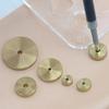 Leather Craft Tools 12Pieces Diameter 6mm-20mm Leather Brass Space Set DIY Round Line Marking Hand Craft Tools
