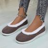 Foreign Trade Low-top Round Head Velvet Single Shoes Women's Cross-border Large-size Car Front Line Warm Round Head Shallow Mouth Warm Cotton Shoes