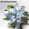 Reflective Bird Repellent Pinwheel Lightweight Bird Control Wind Spinner Garden Decoration Outdoor Windmill Ornament for Protecting Roof Orchard Yard