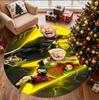 Black Adam Pattern Round Rug, Indoor/Outdoor Mat, for Picnic, Gameroom, Bedroom, Office, Living Room, Home Decor Carpet, Birthday Gift