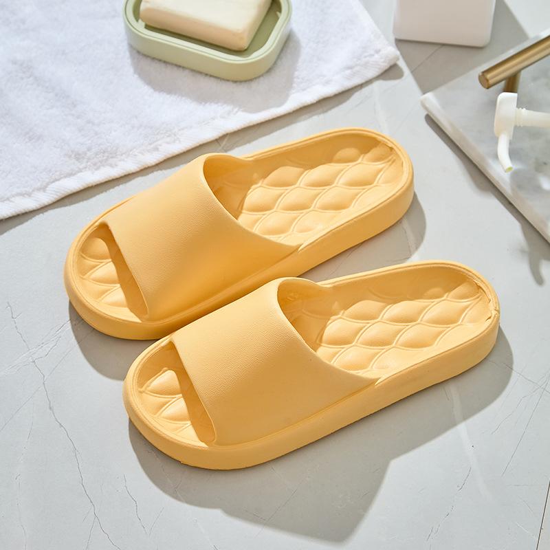Home Slippers Women's Summer Hotel Bathroom Men's Indoor Cool Slippers Casual Bath Couple Household Flip Flops