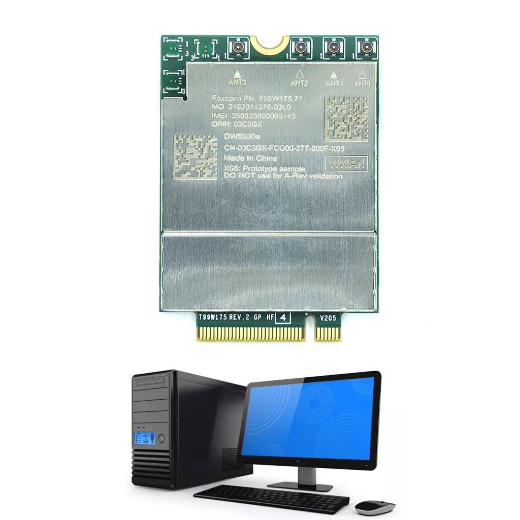 T99W175 X55-5G WLAN-карта M2-Разъем WWAN Встроенная антенна для ноутбуков Precision 7760 7560 Latitude 9420 9430 2 в 1