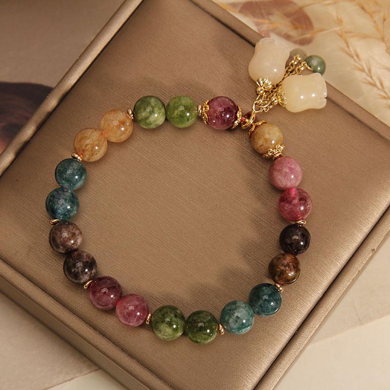 Браслеты для женщин и девочек, легкие роскошные орхидеи, кулон, браслет из бисера, украшения на день рождения, аксессуары