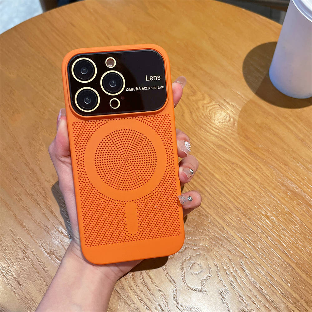 Охлаждающее рассеивание тепла для чехла Magsafe для iPhone 13 14 Pro Max 12 Pro 11 14Plus, пленка для полной камеры, металлический жесткий ультратонкий чехол