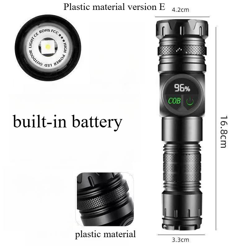 Most Powerful LED Flashlight White Laser Tactical Flash Light USB Rechargeable Zoom Torch Long Range Lamp Camping Lantern