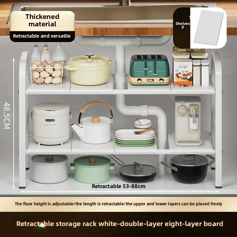 Новая полка для раковины, столешница, многоуровневый шкаф, регулируемая высота, многоцелевое хранение, кухонное хранение, оптовая продажа