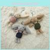 Cute Plush Bunny Keychain Animal Doll With Soft Pp Cotton Filling For Women