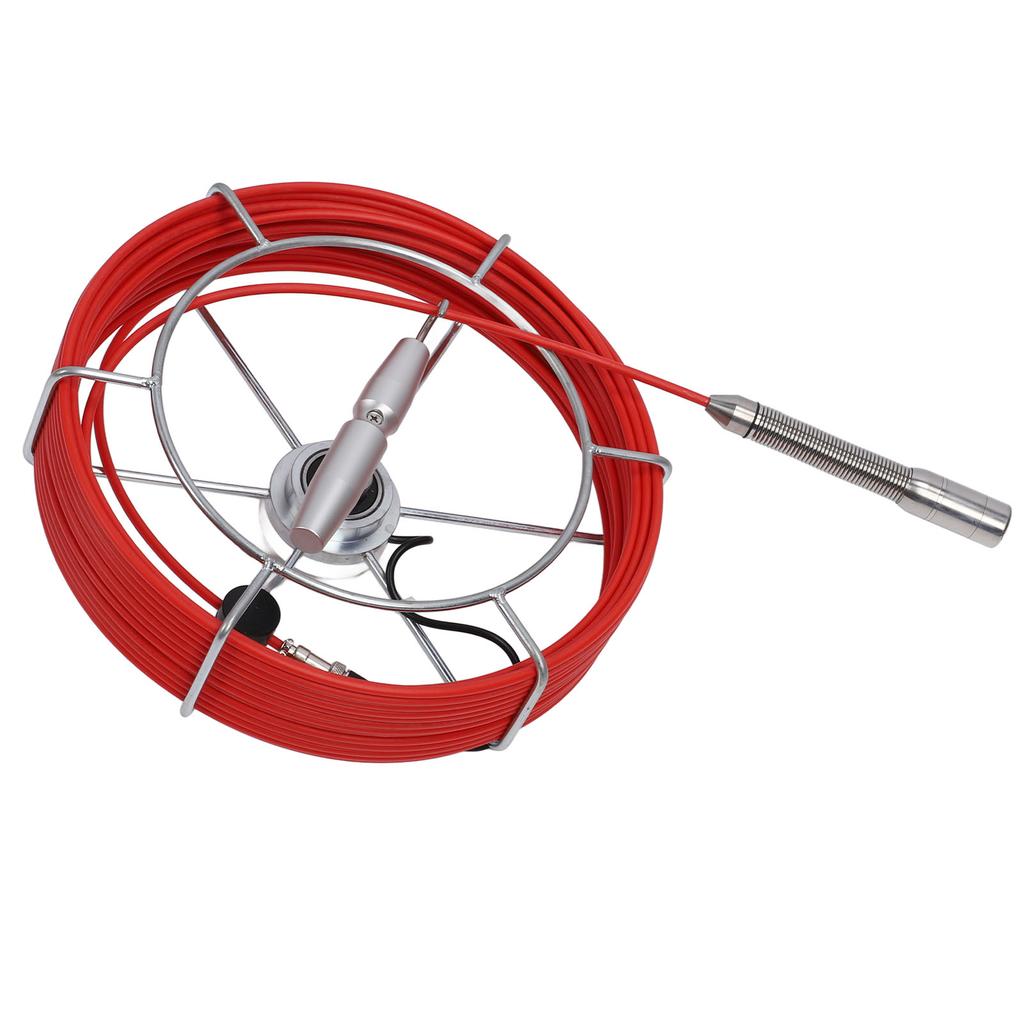 Камера для инспекции канализации с 10-дюймовым ЖК-дисплеем, IP68, зонд 23 мм, эндоскоп для инспекции труб с 6 светодиодными лампами, функция DVR