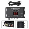 M60 Small AV To RF Modulator Portable Household TV Modulator Black AV To RF Converter 104x58x24mm